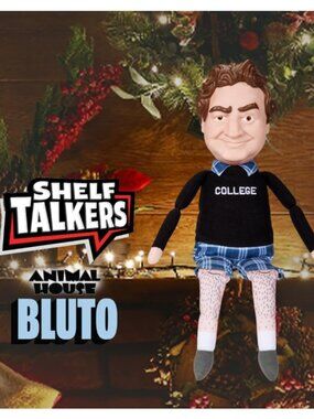 Shelf Talkers 12" Talking Plush Bluto from Animal House Movie, Pull String Toy